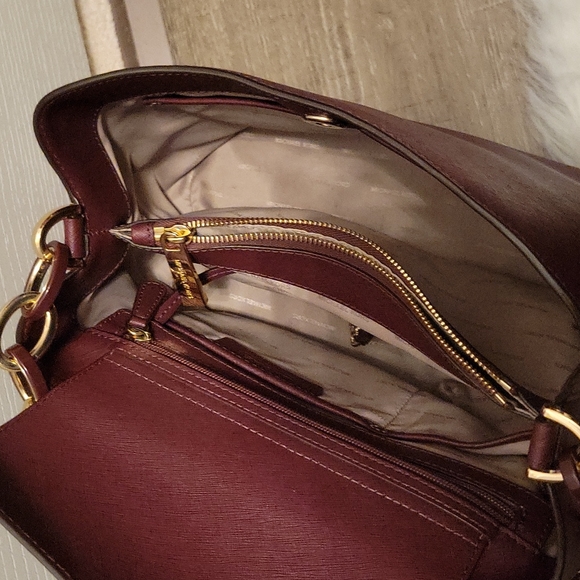 Michael Kors Burgandy Purse - Picture 7 of 8